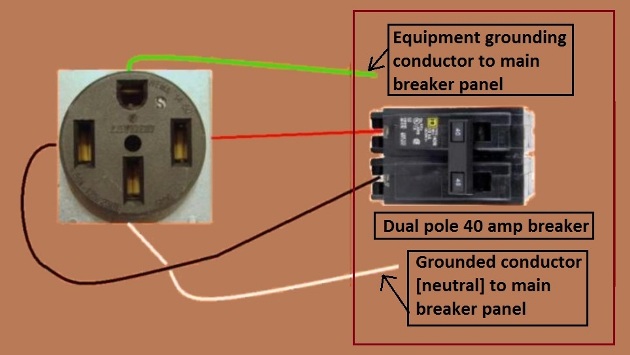 4 wire Range electrical drawing