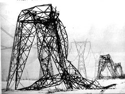 Collapse electrical Power towers