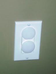 plastic inserts electrical outlet