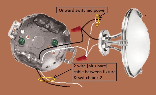 2011 NEC Compliant - 3 Way Switch Circuits - Power and Fixture feed at different Switch - Extension -  Onward 'Switched' power from Fixture