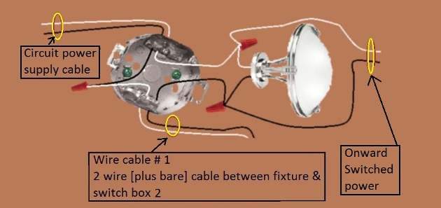 4 Way Switch Circuit with power at  fixture - feed to 2nd switch - Extension - Onward 'Switched' Power from Fixture