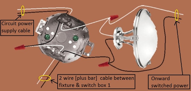3 Way Switch Circuit - Power at Fixture - Extension - Onward 'Switched power from Fixture