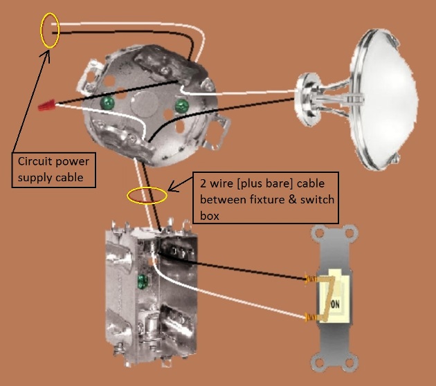 Basic Switch Circuit with power at Fixture