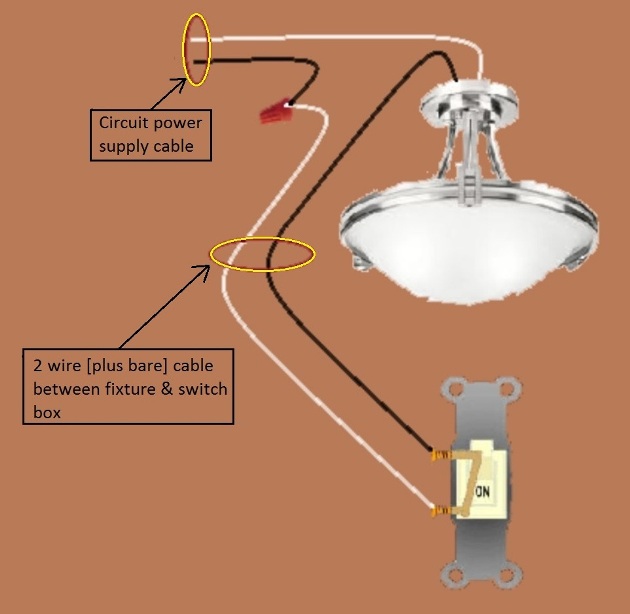 Basic Switch Circuit with power at Fixture