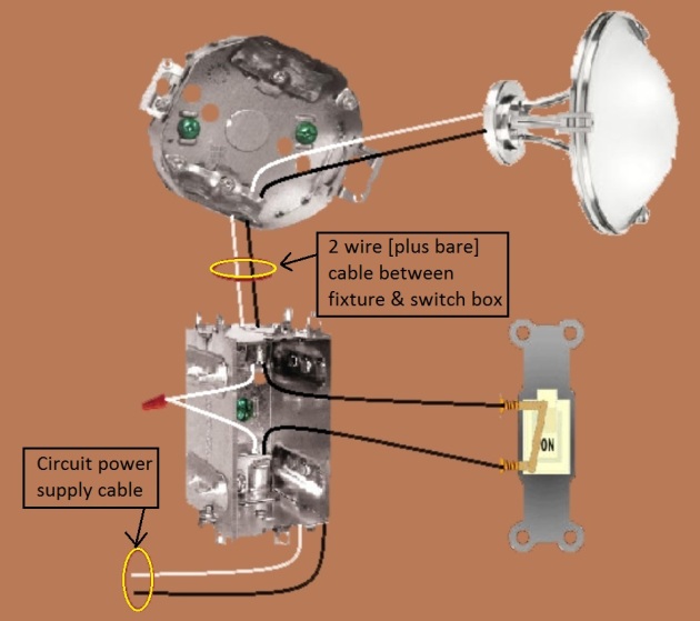 Basic Switch Circuit with power at Switch