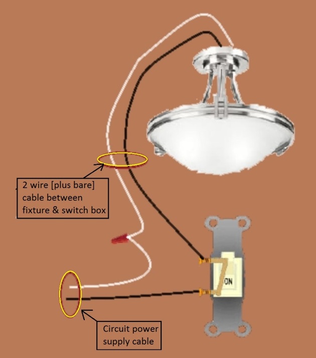 Basic Switch Circuit with power at Switch