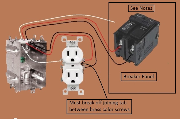 Electrical Split Circuit Wiring