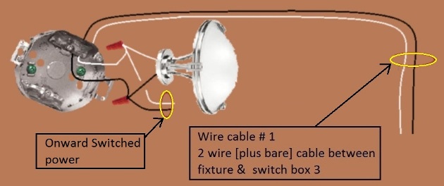 2011 NEC Compliant - 4 Way Switch Circuit - Power at 1st switch - Fixture feed from 3rd switch - Extension - Onward 'Switched' Power from Fixture